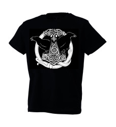 Mjolnir with Hugin and Munin