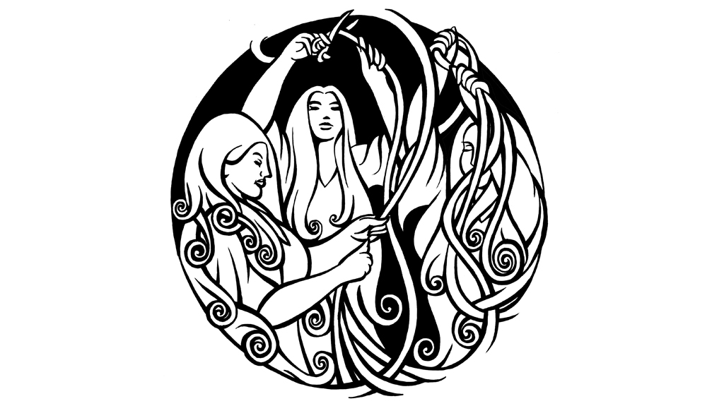 Fate of the Norns illustration by Ian Ibæk Møller 2008