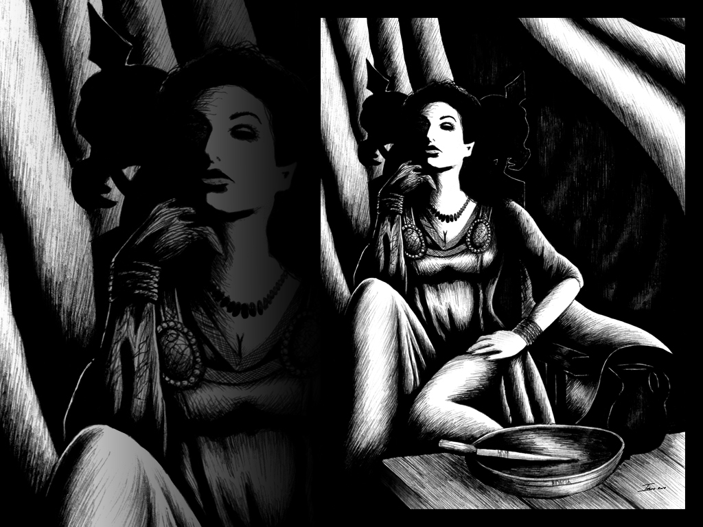 Hel the goddess of the Underworld